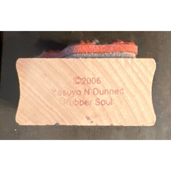 Chick With Flower Stamp Wood mounted  1115-H By Yasuya For Rubber Soul - Picture 5 of 5